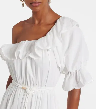 Poupette St Barth Jay ruffled cotton muslin maxi dress | Thumbnail 6 Poupette St Barth Jay ruffled cotton muslin maxi dress | Thumbnail 6