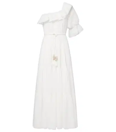 Poupette St Barth Jay ruffled cotton muslin maxi dress | Thumbnail 1 Poupette St Barth Jay ruffled cotton muslin maxi dress | Thumbnail 1
