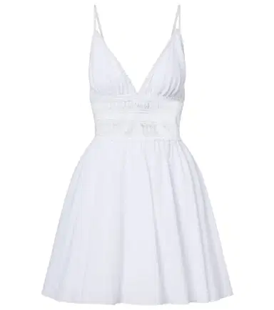 Poupette St Barth Emilie bow-detail cotton minidress | Thumbnail 1 Poupette St Barth Emilie bow-detail cotton minidress | Thumbnail 1