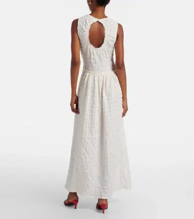 Proenza Schouler White Label Zoira shirred maxi dress | Thumbnail 6 Proenza Schouler White Label Zoira shirred maxi dress | Thumbnail 6