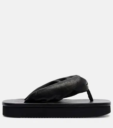 Rick Owens Leather platform thong sandals | Thumbnail 3 Rick Owens Leather platform thong sandals | Thumbnail 3