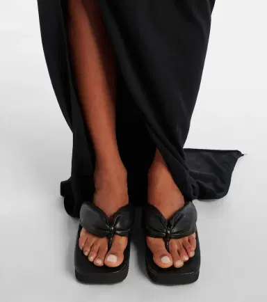Rick Owens Leather platform thong sandals | Thumbnail 6 Rick Owens Leather platform thong sandals | Thumbnail 6