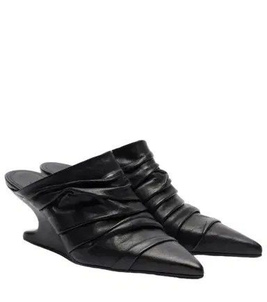 Rick Owens Cantilever 60 leather mules | Thumbnail 1 Rick Owens Cantilever 60 leather mules | Thumbnail 1