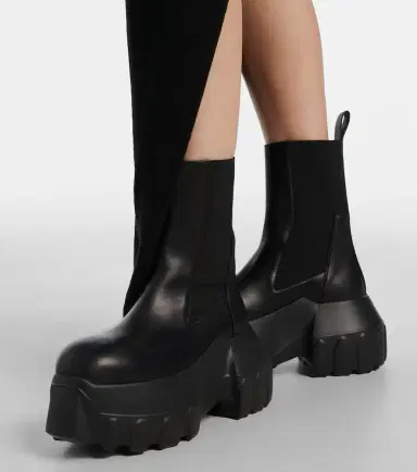 Rick Owens Beatle Mega Tractor leather Chelsea boots | Thumbnail 6 Rick Owens Beatle Mega Tractor leather Chelsea boots | Thumbnail 6
