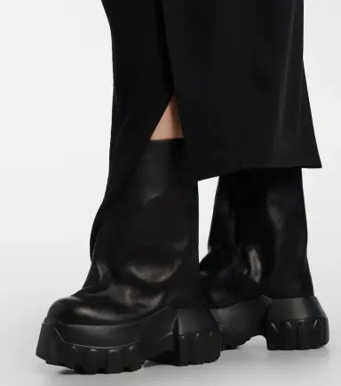 Rick Owens Mega Tractor leather mid-calf boots | Thumbnail 5 Rick Owens Mega Tractor leather mid-calf boots | Thumbnail 5