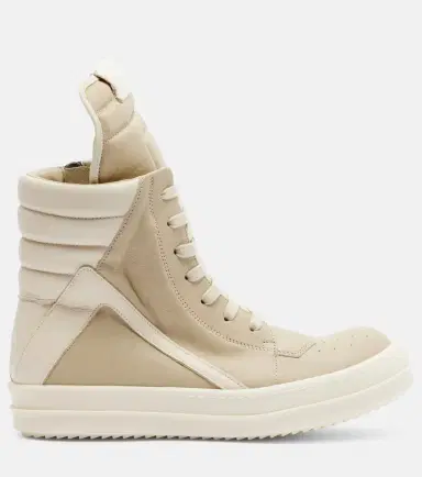 Rick Owens Geobasket leather sneakers | Thumbnail 3 Rick Owens Geobasket leather sneakers | Thumbnail 3