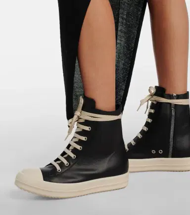 Rick Owens Leather high-top sneakers | Thumbnail 5 Rick Owens Leather high-top sneakers | Thumbnail 5