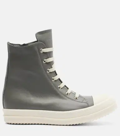 Rick Owens Leather high-top sneakers | Thumbnail 4 Rick Owens Leather high-top sneakers | Thumbnail 4