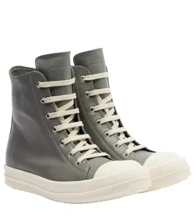 Rick Owens Leather high-top sneakers | Thumbnail 1 Rick Owens Leather high-top sneakers | Thumbnail 1