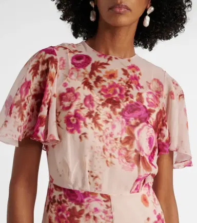 Erdem Floral silk midi dress | Thumbnail 5 Erdem Floral silk midi dress | Thumbnail 5