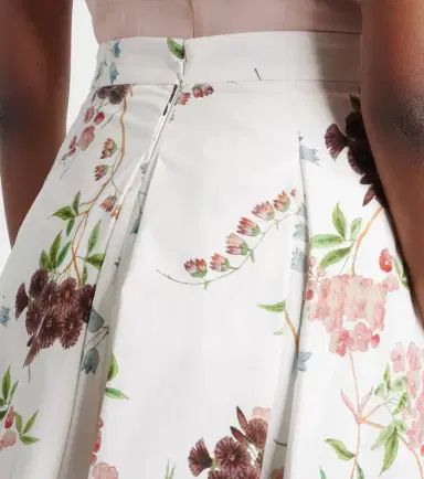 Erdem Floral pleated cotton poplin midi skirt | Thumbnail 5 Erdem Floral pleated cotton poplin midi skirt | Thumbnail 5
