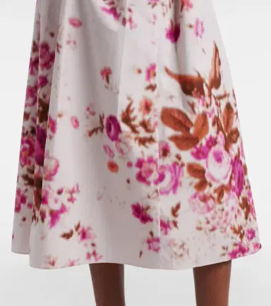 Erdem Floral cotton poplin midi skirt | Thumbnail 5 Erdem Floral cotton poplin midi skirt | Thumbnail 5
