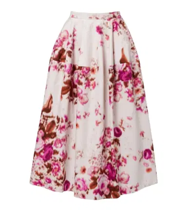 Erdem Floral cotton poplin midi skirt | Thumbnail 1 Erdem Floral cotton poplin midi skirt | Thumbnail 1