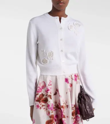 Erdem Floral-appliqué wool cardigan | Thumbnail 5 Erdem Floral-appliqué wool cardigan | Thumbnail 5