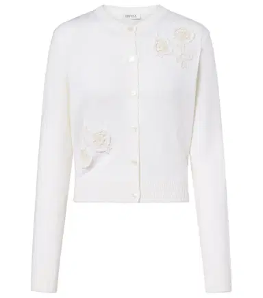 Erdem Floral-appliqué wool cardigan | Thumbnail 1 Erdem Floral-appliqué wool cardigan | Thumbnail 1