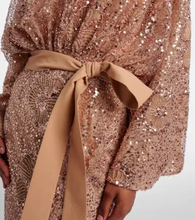 Elie Saab Belted sequined silk-blend gown | Thumbnail 6 Elie Saab Belted sequined silk-blend gown | Thumbnail 6