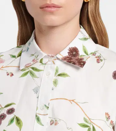 Erdem Floral cotton poplin shirt dress | Thumbnail 3 Erdem Floral cotton poplin shirt dress | Thumbnail 3