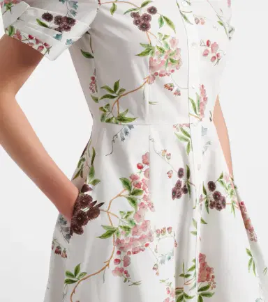 Erdem Floral cotton poplin shirt dress | Thumbnail 5 Erdem Floral cotton poplin shirt dress | Thumbnail 5