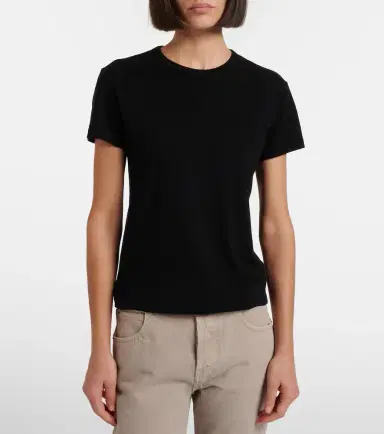 The Row Jovita cotton, cashmere and silk T-shirt | Thumbnail 3 The Row Jovita cotton, cashmere and silk T-shirt | Thumbnail 3