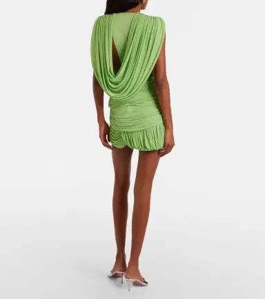 Christopher Esber Beach Glass draped jersey miniskirt | Thumbnail 2 Christopher Esber Beach Glass draped jersey miniskirt | Thumbnail 2