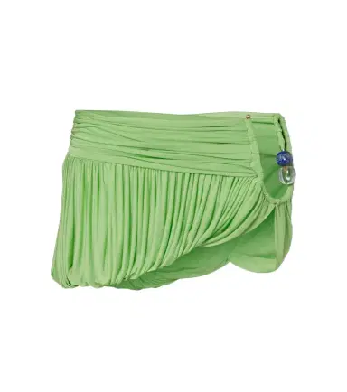 Christopher Esber Beach Glass draped jersey miniskirt | Thumbnail 1 Christopher Esber Beach Glass draped jersey miniskirt | Thumbnail 1