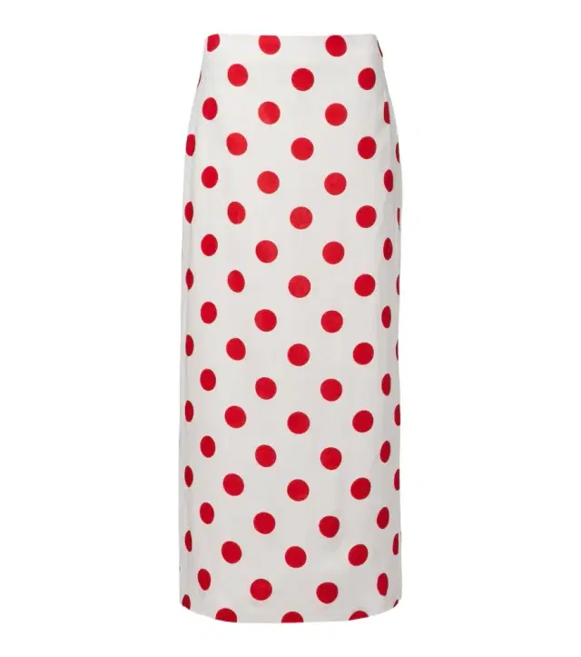 Bruna polka-dot linen maxi skirt Bruna polka-dot linen maxi skirt