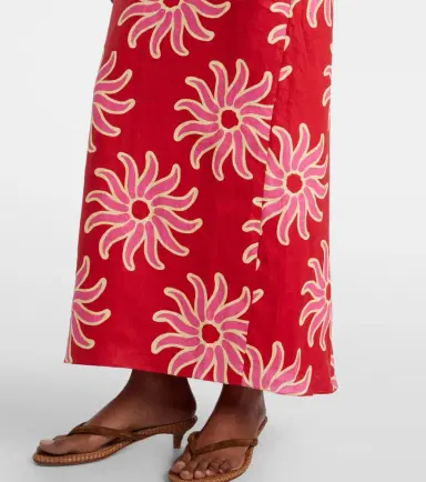 Cala de la Cruz Dasha printed halterneck linen maxi dress | Thumbnail 6 Cala de la Cruz Dasha printed halterneck linen maxi dress | Thumbnail 6