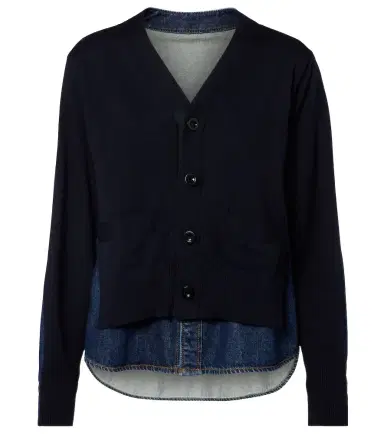 Sacai Cotton-blend cardigan | Thumbnail 1 Sacai Cotton-blend cardigan | Thumbnail 1
