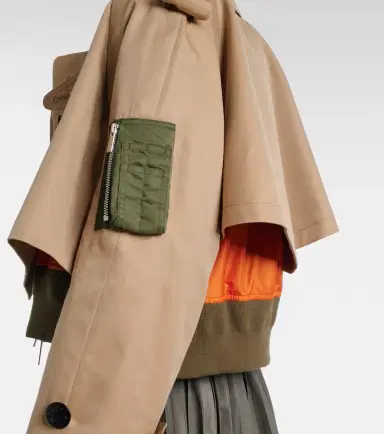 Sacai Padded cotton-blend bomber jacket | Thumbnail 2 Sacai Padded cotton-blend bomber jacket | Thumbnail 2
