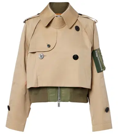 Sacai Padded cotton-blend bomber jacket | Thumbnail 1 Sacai Padded cotton-blend bomber jacket | Thumbnail 1