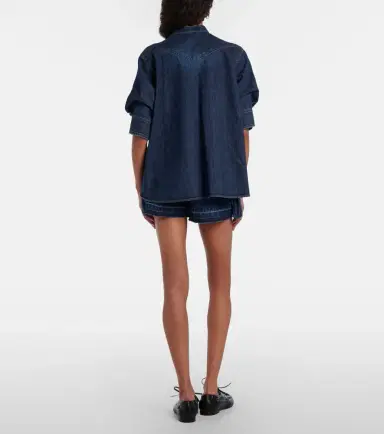Sacai Belted denim shorts | Thumbnail 4 Sacai Belted denim shorts | Thumbnail 4