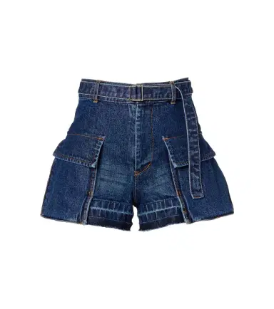 Sacai Belted denim shorts | Thumbnail 1 Sacai Belted denim shorts | Thumbnail 1