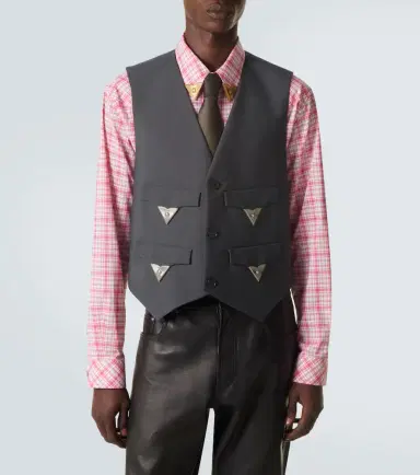 Versace Embellished wool and mohair vest | Thumbnail 4 Versace Embellished wool and mohair vest | Thumbnail 4
