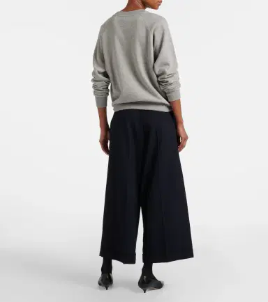 The Row Lior wool gabardine wide-leg pants | Thumbnail 3 The Row Lior wool gabardine wide-leg pants | Thumbnail 3