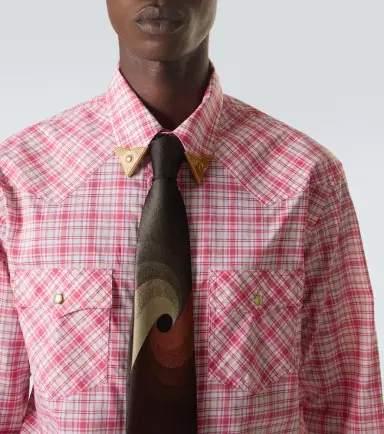 Versace Checked cotton poplin shirt | Thumbnail 2 Versace Checked cotton poplin shirt | Thumbnail 2