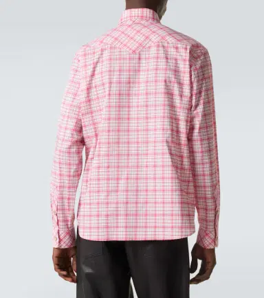 Versace Checked cotton poplin shirt | Thumbnail 5 Versace Checked cotton poplin shirt | Thumbnail 5