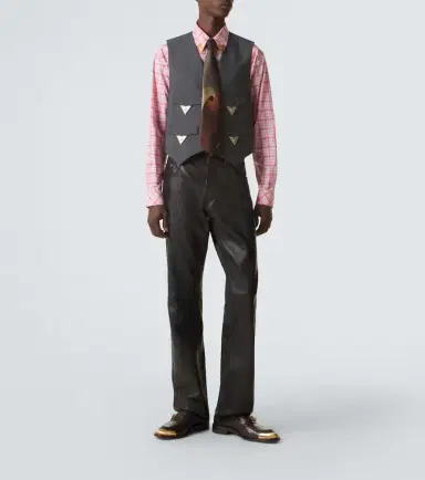 Versace Checked cotton poplin shirt | Thumbnail 7 Versace Checked cotton poplin shirt | Thumbnail 7