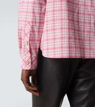 Versace Checked cotton poplin shirt | Thumbnail 8 Versace Checked cotton poplin shirt | Thumbnail 8