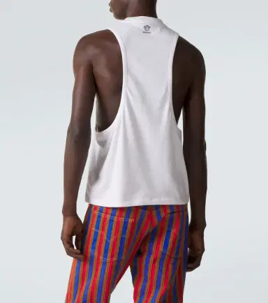 Versace Cotton-blend jersey tank top | Thumbnail 2 Versace Cotton-blend jersey tank top | Thumbnail 2