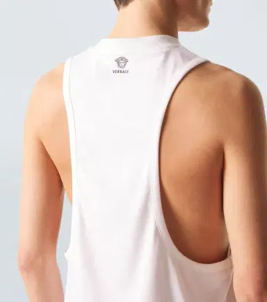 Versace Cotton-blend jersey tank top | Thumbnail 3 Versace Cotton-blend jersey tank top | Thumbnail 3