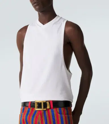 Versace Cotton-blend jersey tank top | Thumbnail 4 Versace Cotton-blend jersey tank top | Thumbnail 4