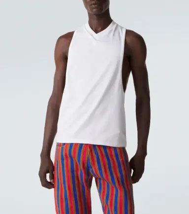 Versace Cotton-blend jersey tank top | Thumbnail 5 Versace Cotton-blend jersey tank top | Thumbnail 5