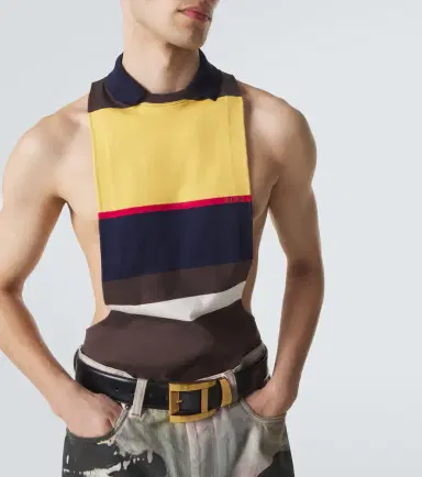 Versace Striped cotton tank top | Thumbnail 5 Versace Striped cotton tank top | Thumbnail 5