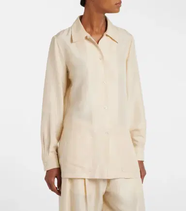 The Row Lucetta silk shirt | Thumbnail 3 The Row Lucetta silk shirt | Thumbnail 3