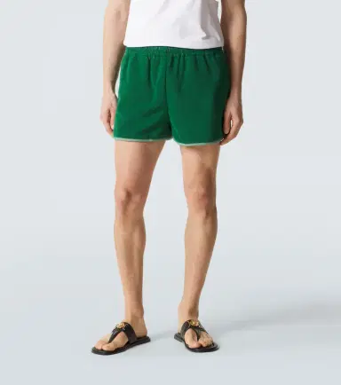 Versace Logo cotton terry shorts | Thumbnail 3 Versace Logo cotton terry shorts | Thumbnail 3