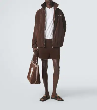 Versace Logo cotton terry zip-up sweatshirt | Thumbnail 2 Versace Logo cotton terry zip-up sweatshirt | Thumbnail 2