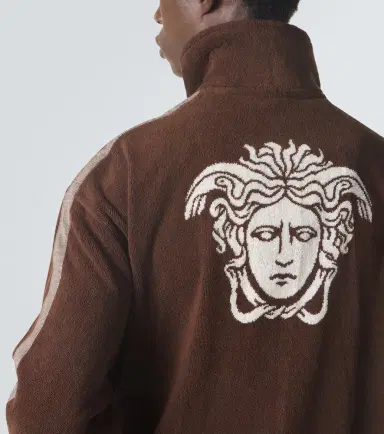Versace Logo cotton terry zip-up sweatshirt | Thumbnail 6 Versace Logo cotton terry zip-up sweatshirt | Thumbnail 6