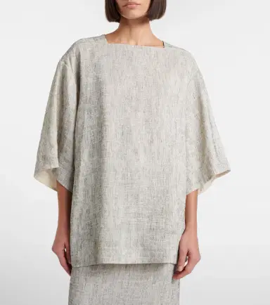 The Row Hamza linen and silk top | Thumbnail 3 The Row Hamza linen and silk top | Thumbnail 3