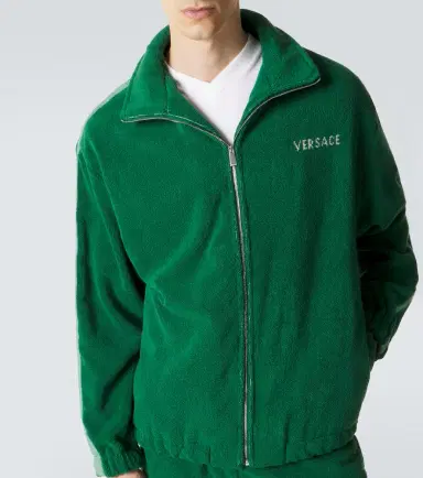Versace Medusa cotton terry zip-up sweatshirt | Thumbnail 4 Versace Medusa cotton terry zip-up sweatshirt | Thumbnail 4