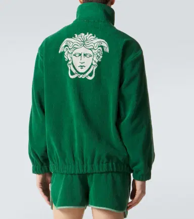 Versace Medusa cotton terry zip-up sweatshirt | Thumbnail 5 Versace Medusa cotton terry zip-up sweatshirt | Thumbnail 5